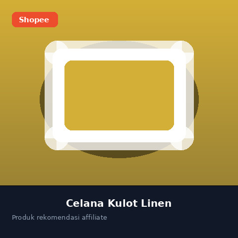 Celana Kulot Linen