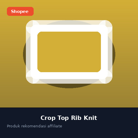 Crop Top Rib Knit
